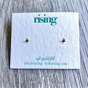 14k Gold Mini Star Studs